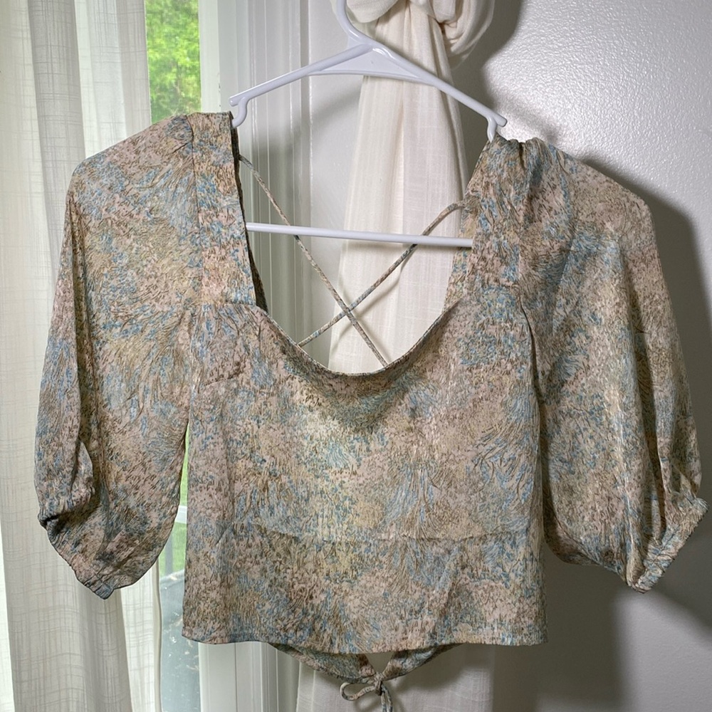 Backless Crop Top, XS